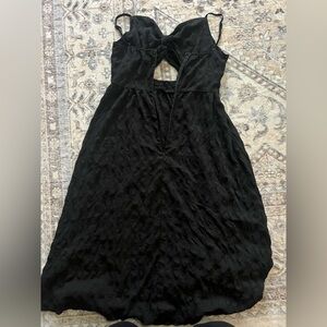 SHEIN Elegant Strapless Black Dress